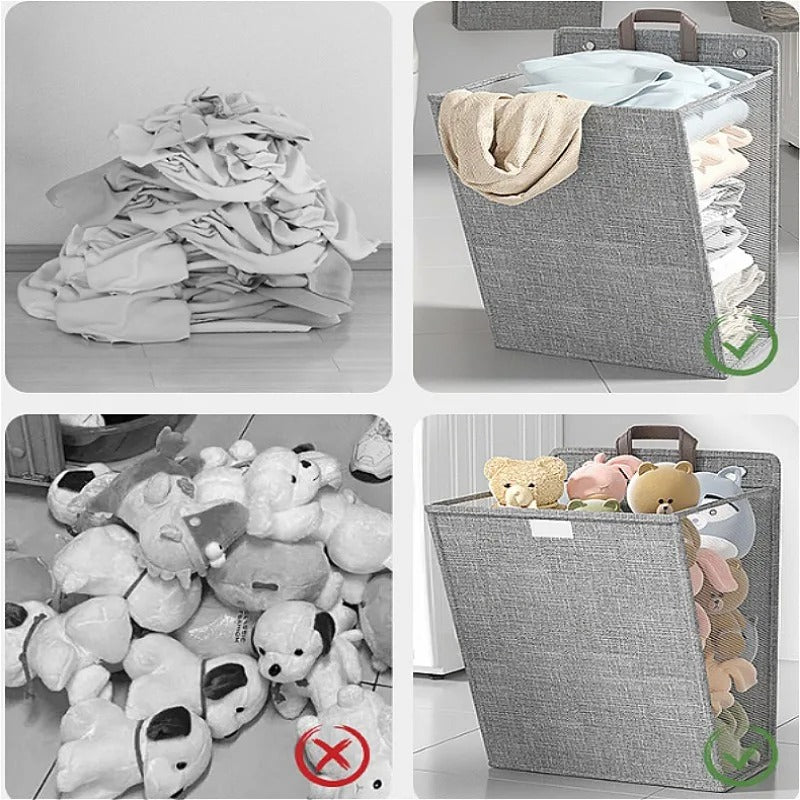 Wall-Mounted Foldable Laundry Basket