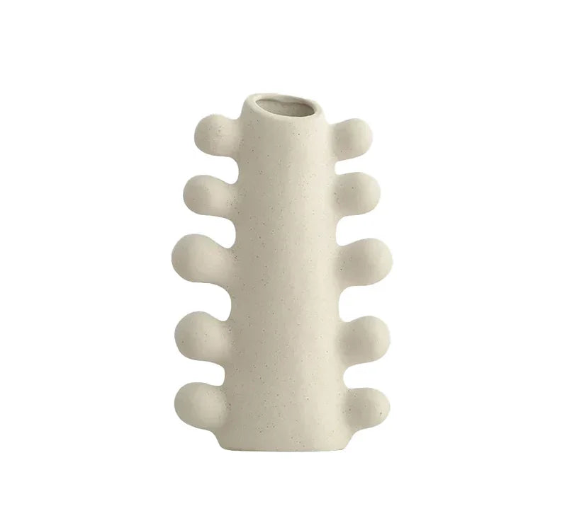 Textured Ceramic Chrysalis Vase